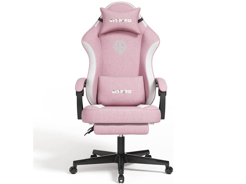 Gaming Chair with Headrest and Lumbar Support