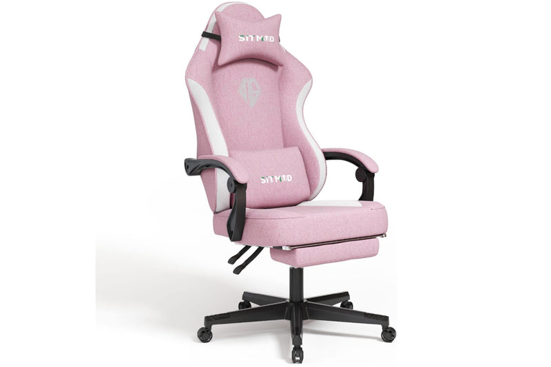 Gaming Chair with Headrest and Lumbar Support