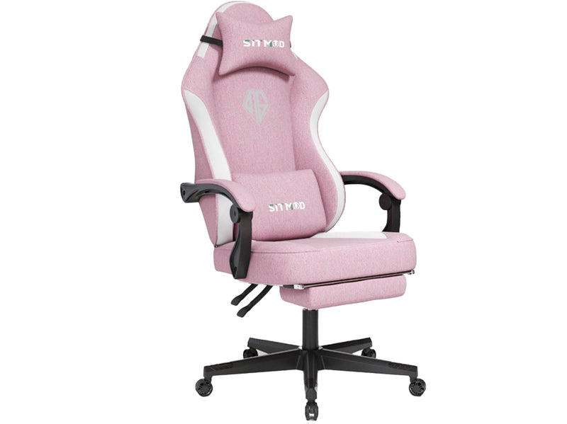 Gaming Chair with Headrest and Lumbar Support