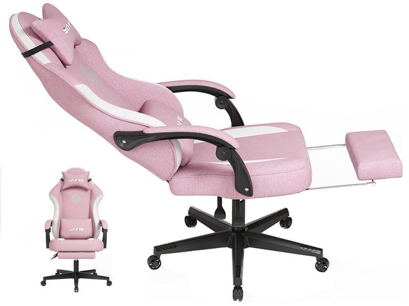 Gaming Chair with Headrest and Lumbar Support
