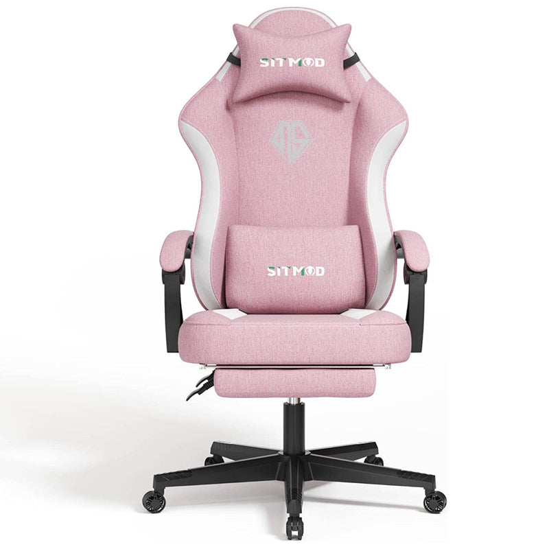 Gaming Chair with Headrest and Lumbar Support
