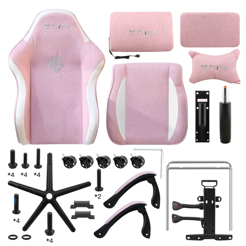 Gaming Chair with Headrest and Lumbar Support