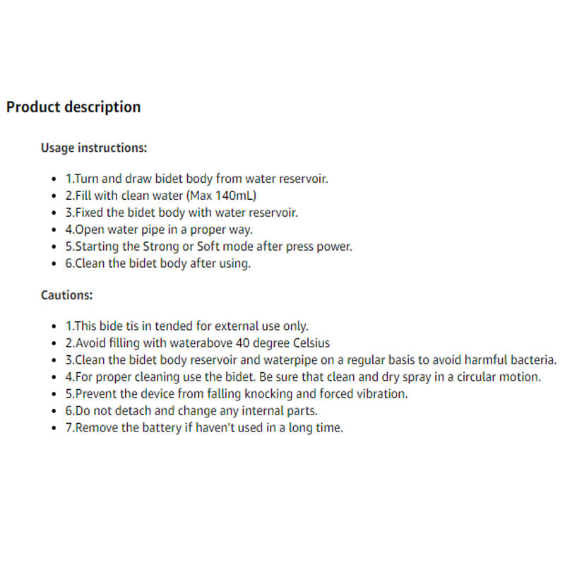 Portable bidet spray resting on bathroom bench in NZ home