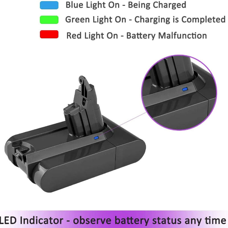 Dyson V6 Battery 2500mAh Compatible Replacement