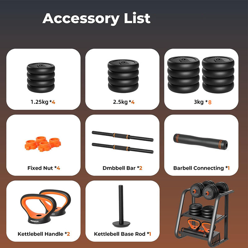 Adjustable Dumbbells Set 40KG