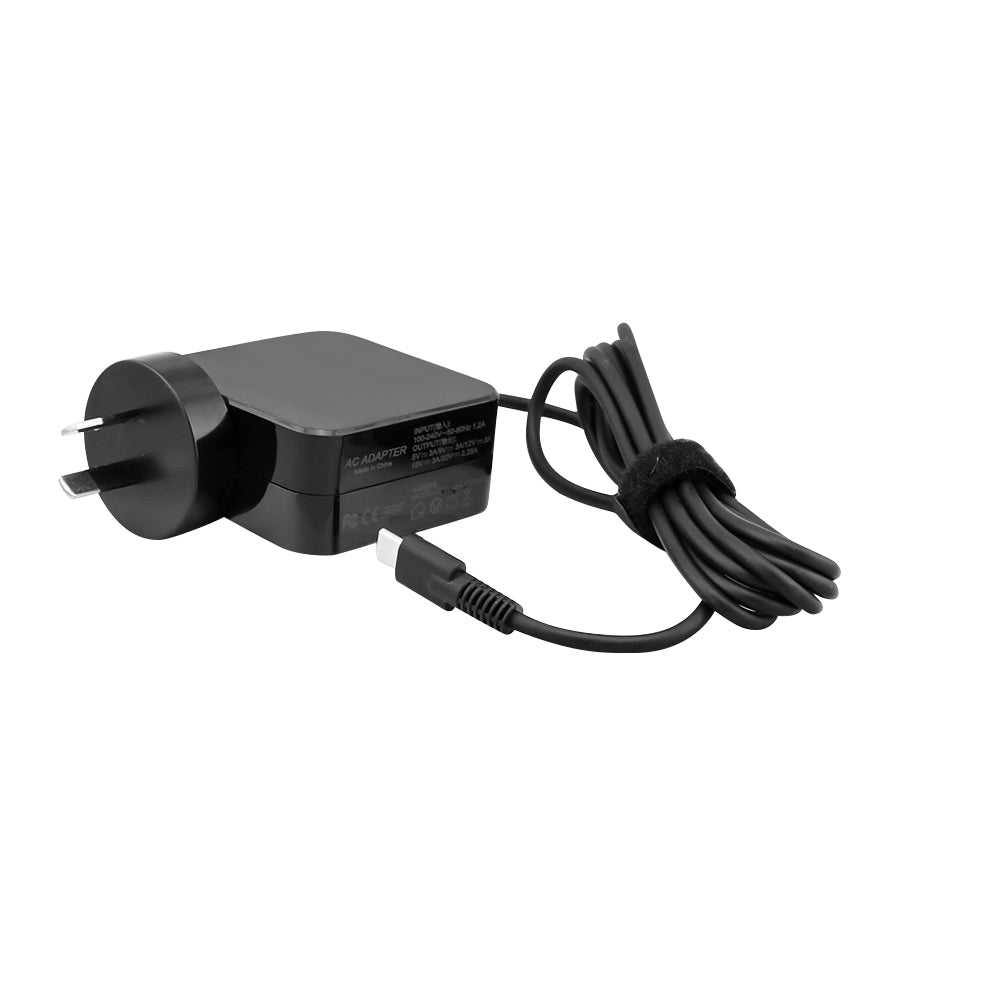 45W Chromebook charger showing smart automatic power conversion