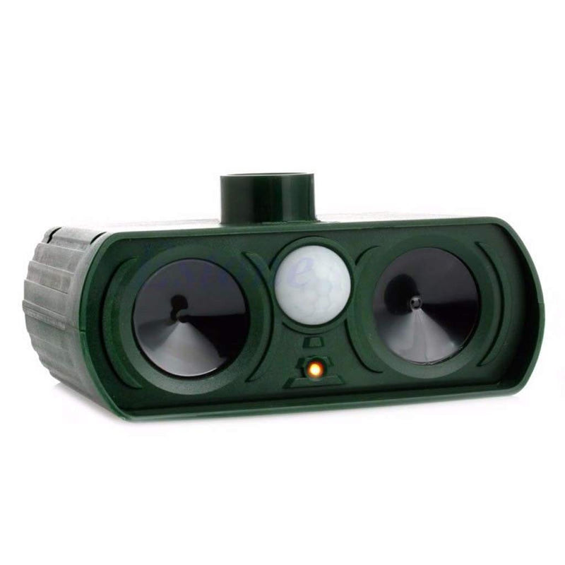 Ultrasonic Solar Powered Insect Animal Repeller PIR Dog Cat Scarer