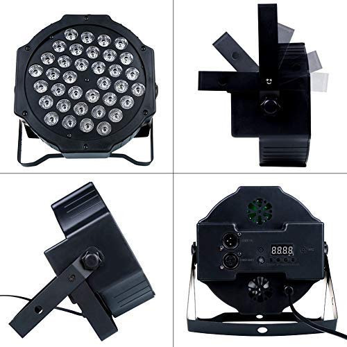 LED stage par light highlighting UV blacklight feature