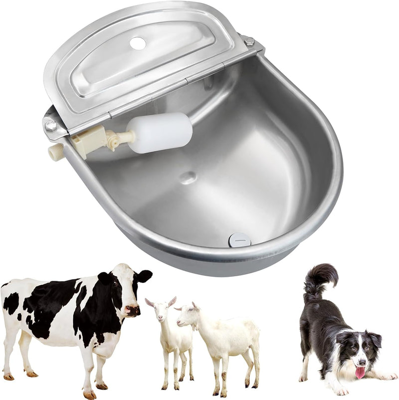 4.5L Drinking Bowl Water Trough for Livestock Cattle Horse Cows