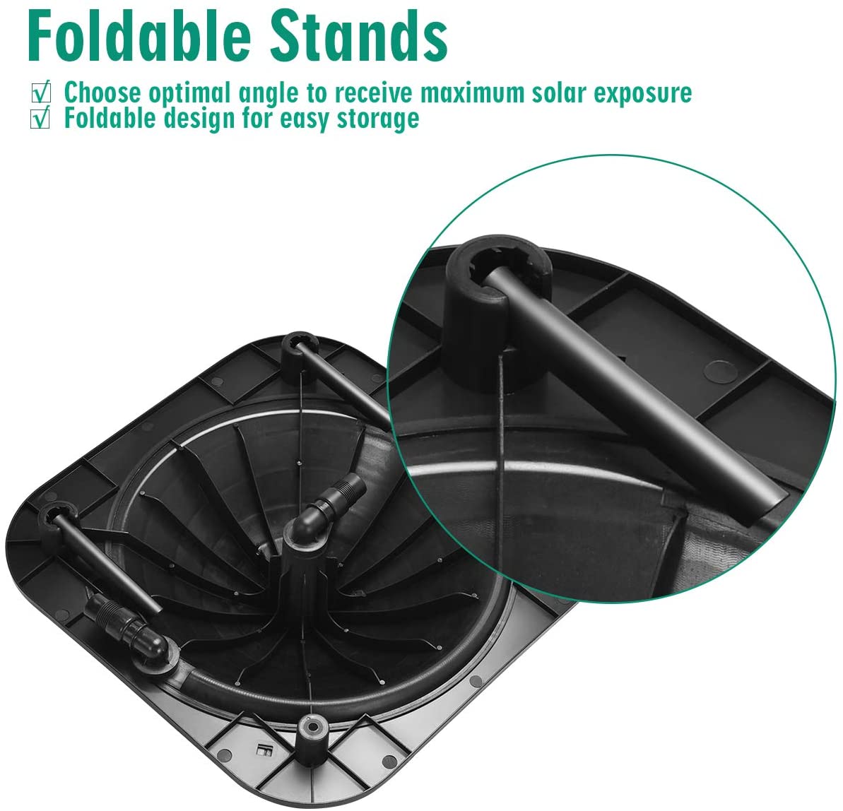 Swimming pool water heater installed near pool edge