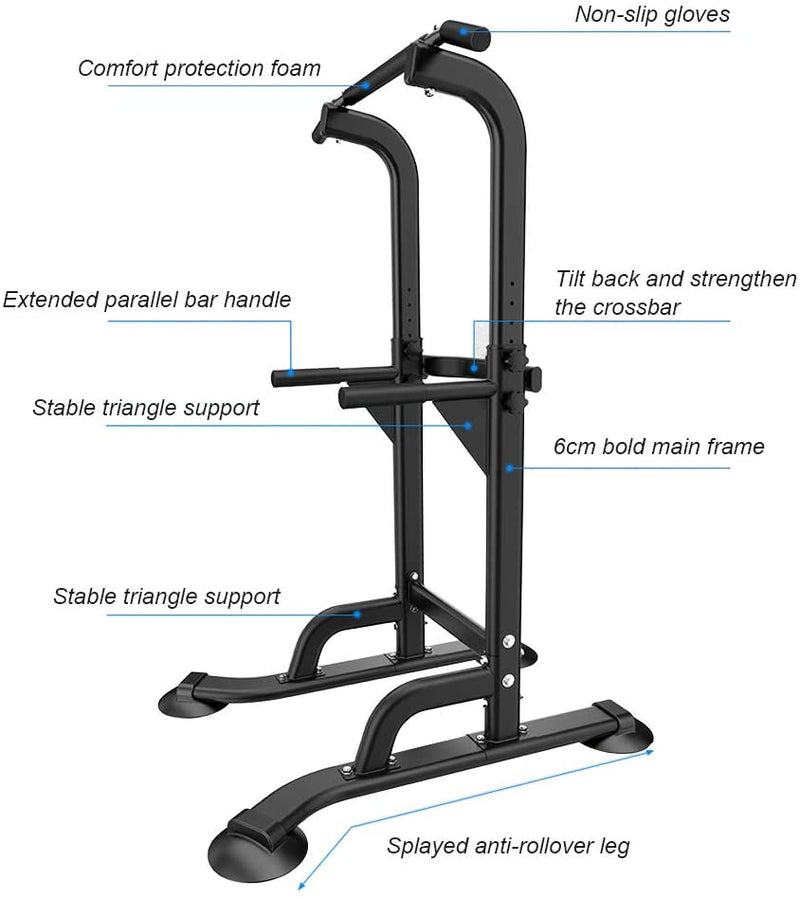 Power Tower Pull-Up & Chin-Up Station – Adjustable Workout Equipment