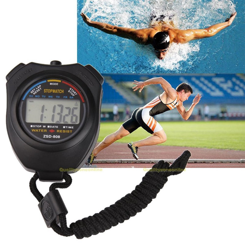 Digital Sport Stopwatch Timer, Handheld