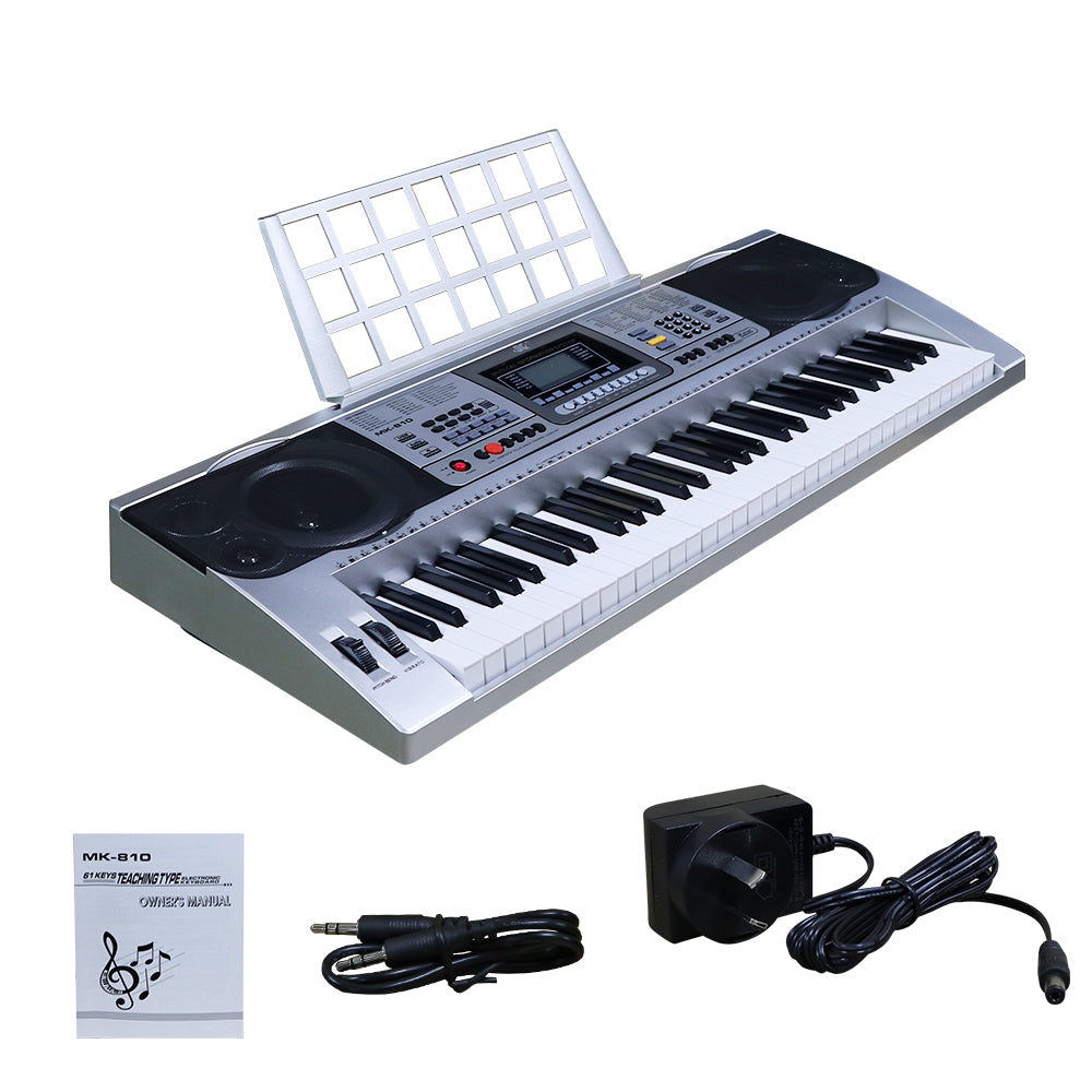 MK-810 piano keyboard set up for recording and playback