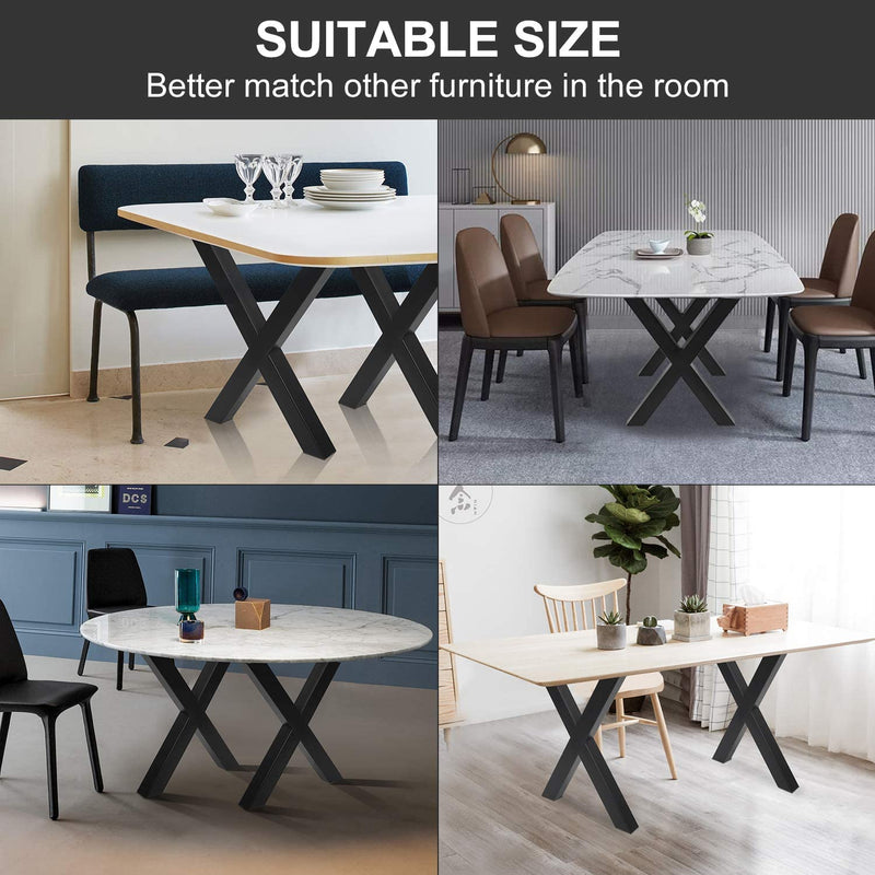 Metal Table Legs desk Bench Legs X Shape