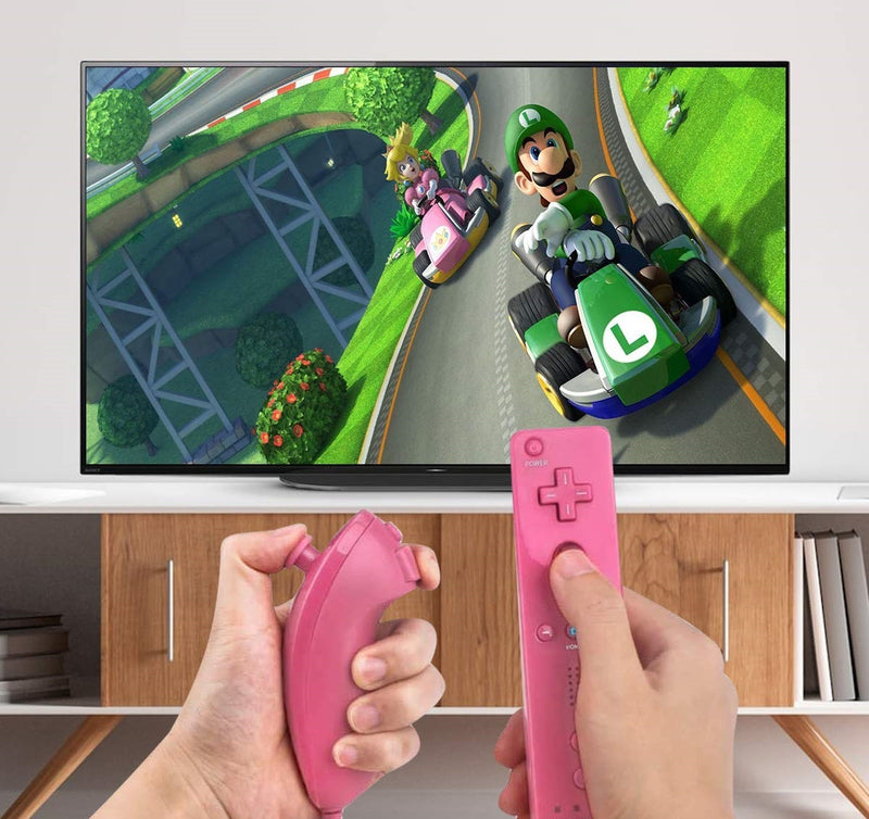 Replacement Wii Remote and Nunchuck - Pink