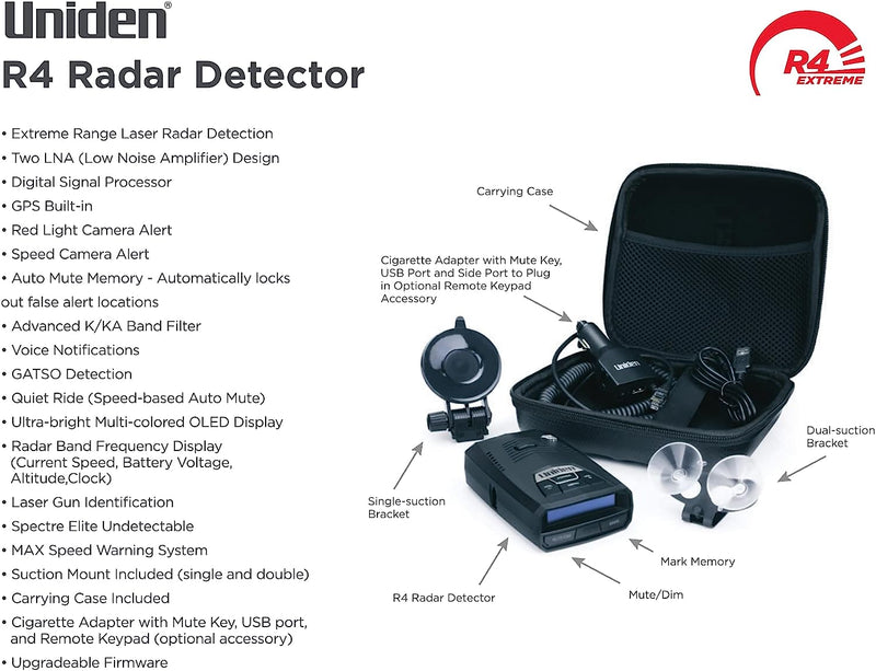 Uniden R4 Extreme Radar Detector