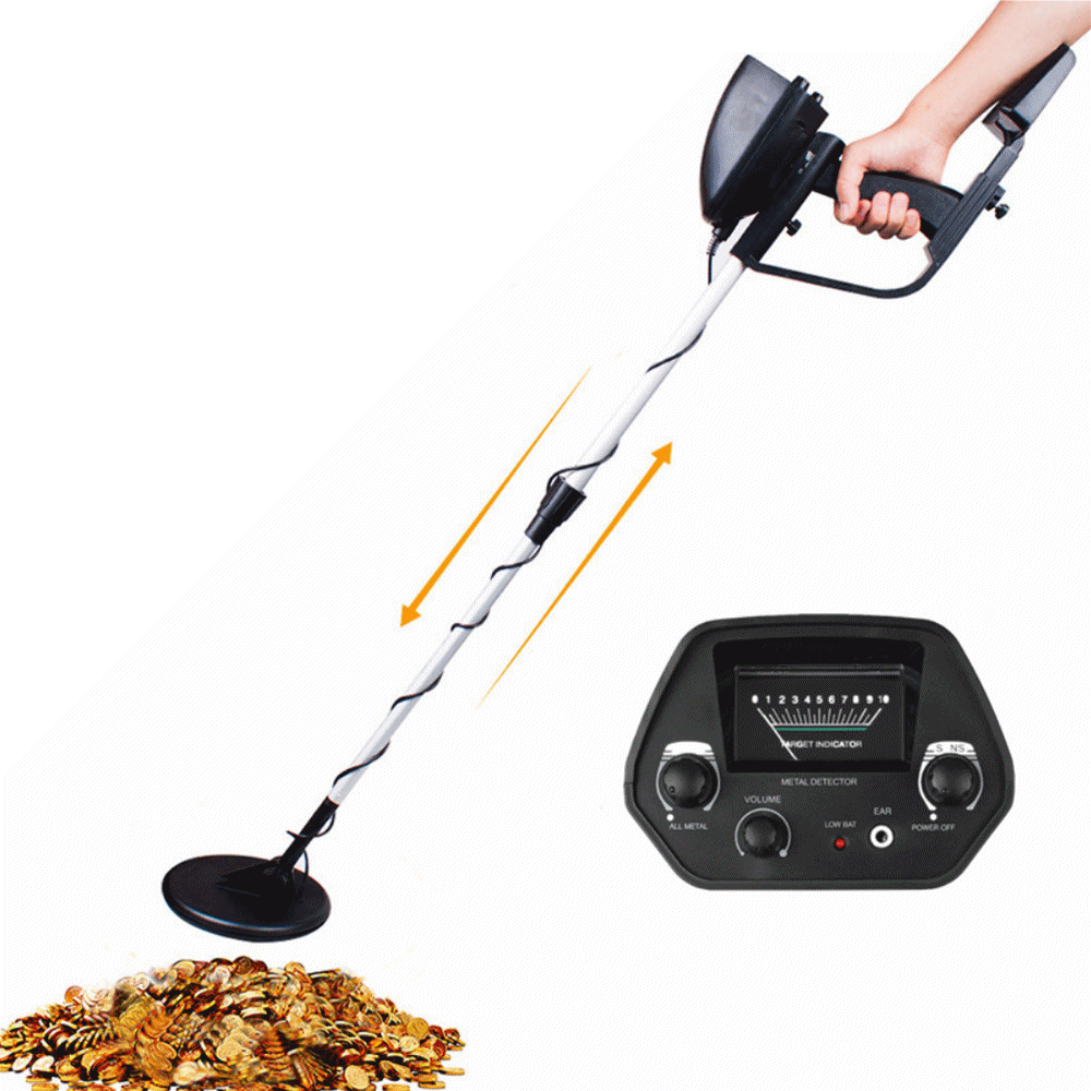 Metal detector waterproof showing lightweight design and black colour