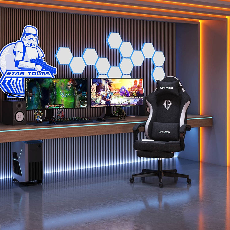 Gaming Chair Office Chair Black White