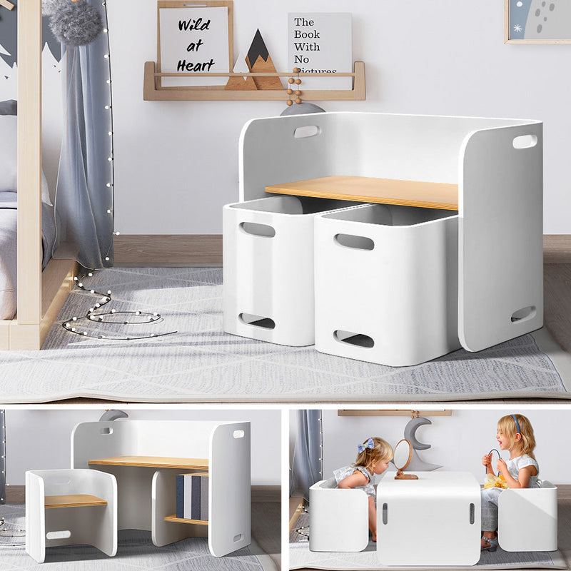 Kids Table and Chairs Set - Study Desk
