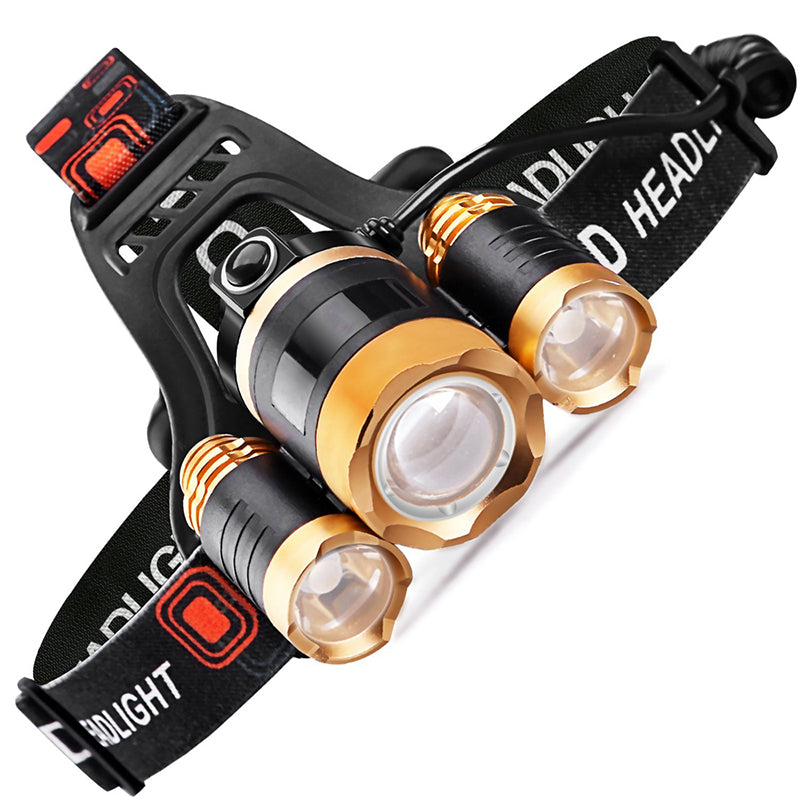 CREE XM T6 Rechargeable Headlamp LED Head Torch Lamp 8,000 Lumens
