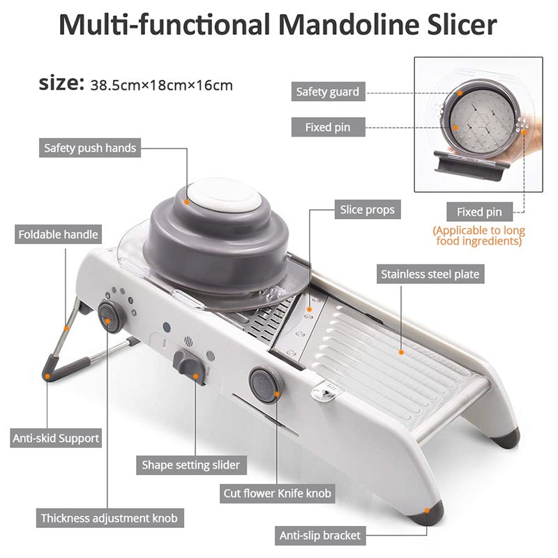 Vegetable Chopper and Slicer Mandoline Slicer