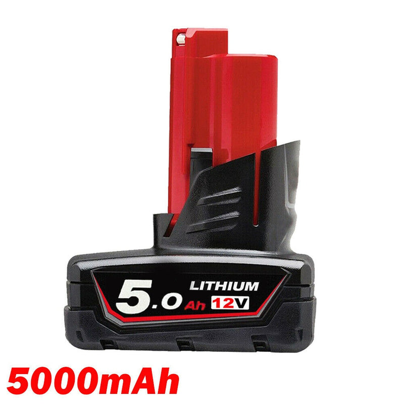Milwaukee M12 12V 5000mAh Battery Compatible Replacement