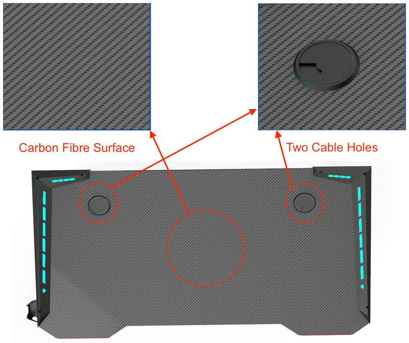 Gaming Chair With Gaming Desk Table