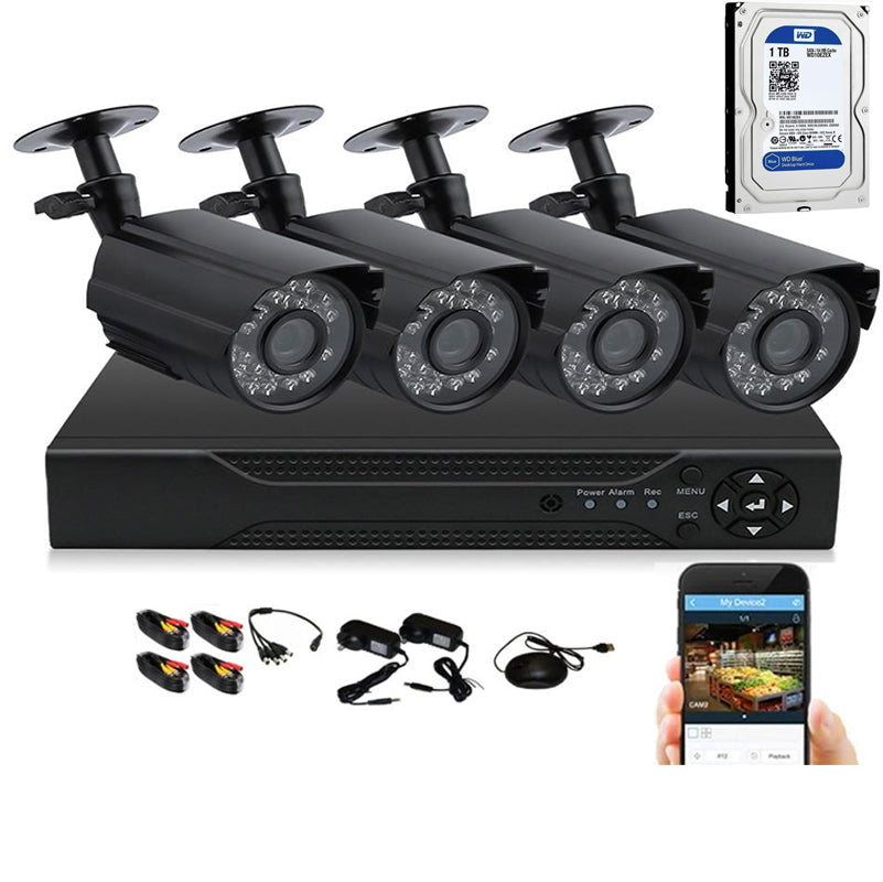 Security Camera System CCTV USB mouse included for DVR control