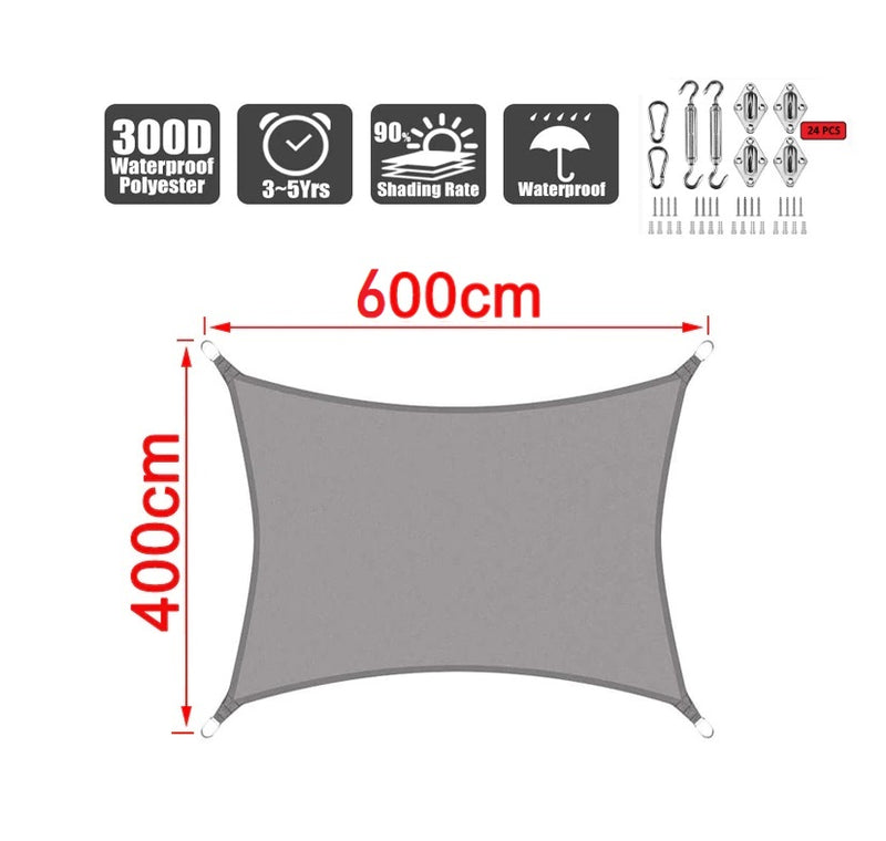 Sun Shade Sail 4m*6m