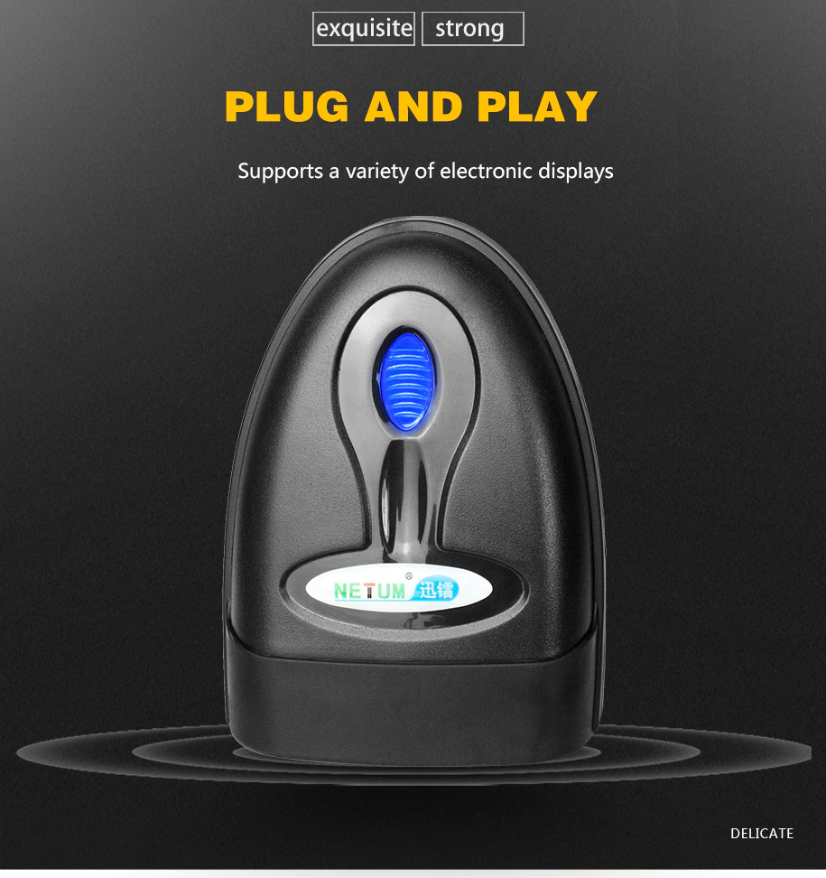 Barcode scanner scanning a retail product label