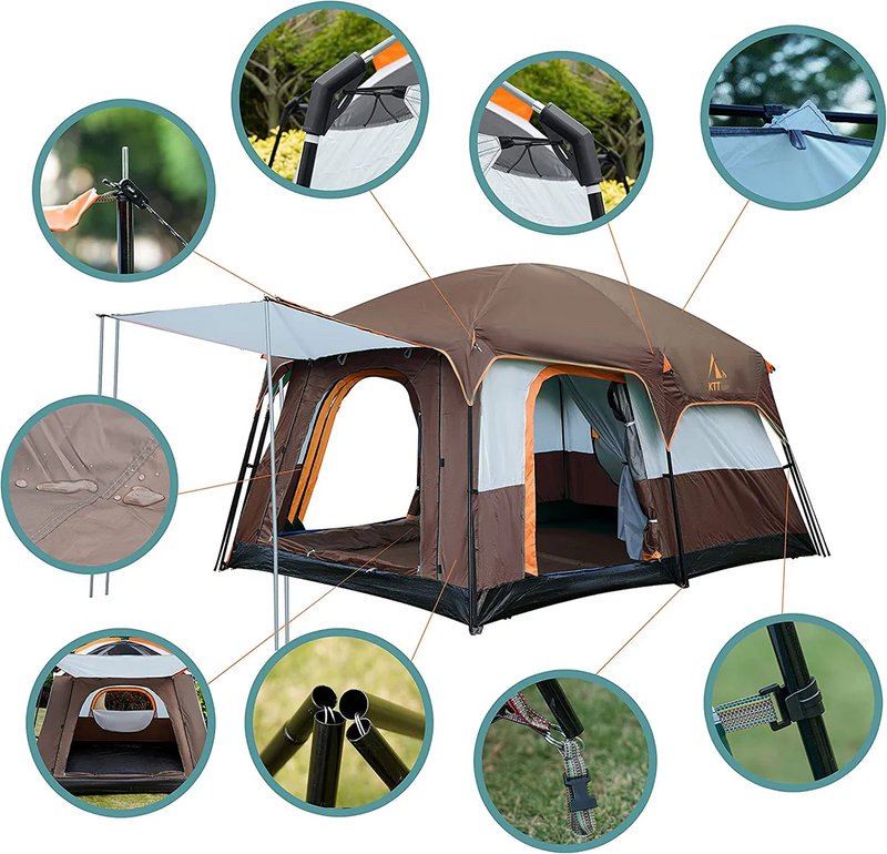 Camping tent Large 8-12 Person Family Tent