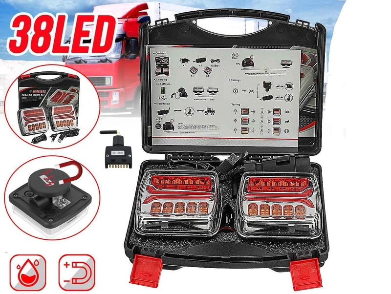 Magnetic Wireless LED Trailer Light Truck LED Lights Kit