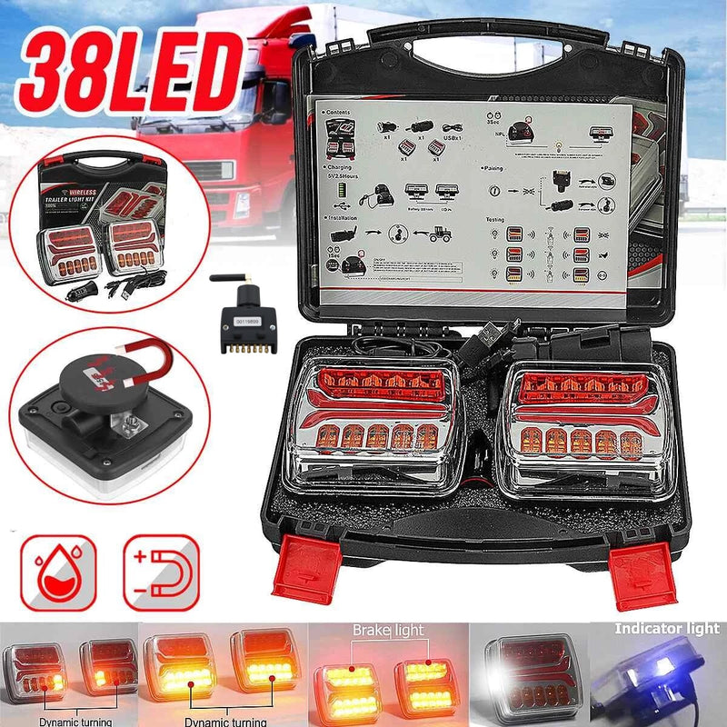 Magnetic Wireless LED Trailer Light Truck LED Lights Kit