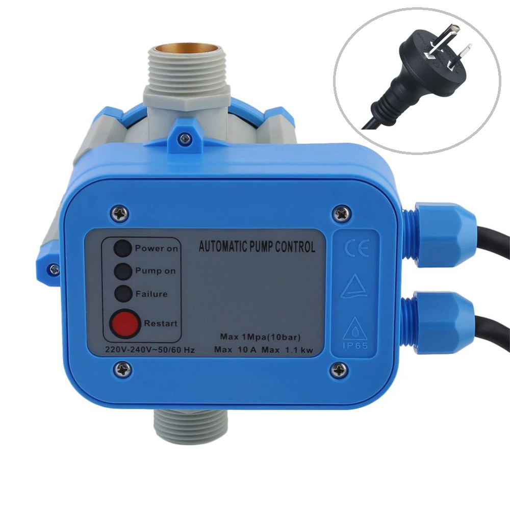 Water pump controller featuring integrated dry-running protection