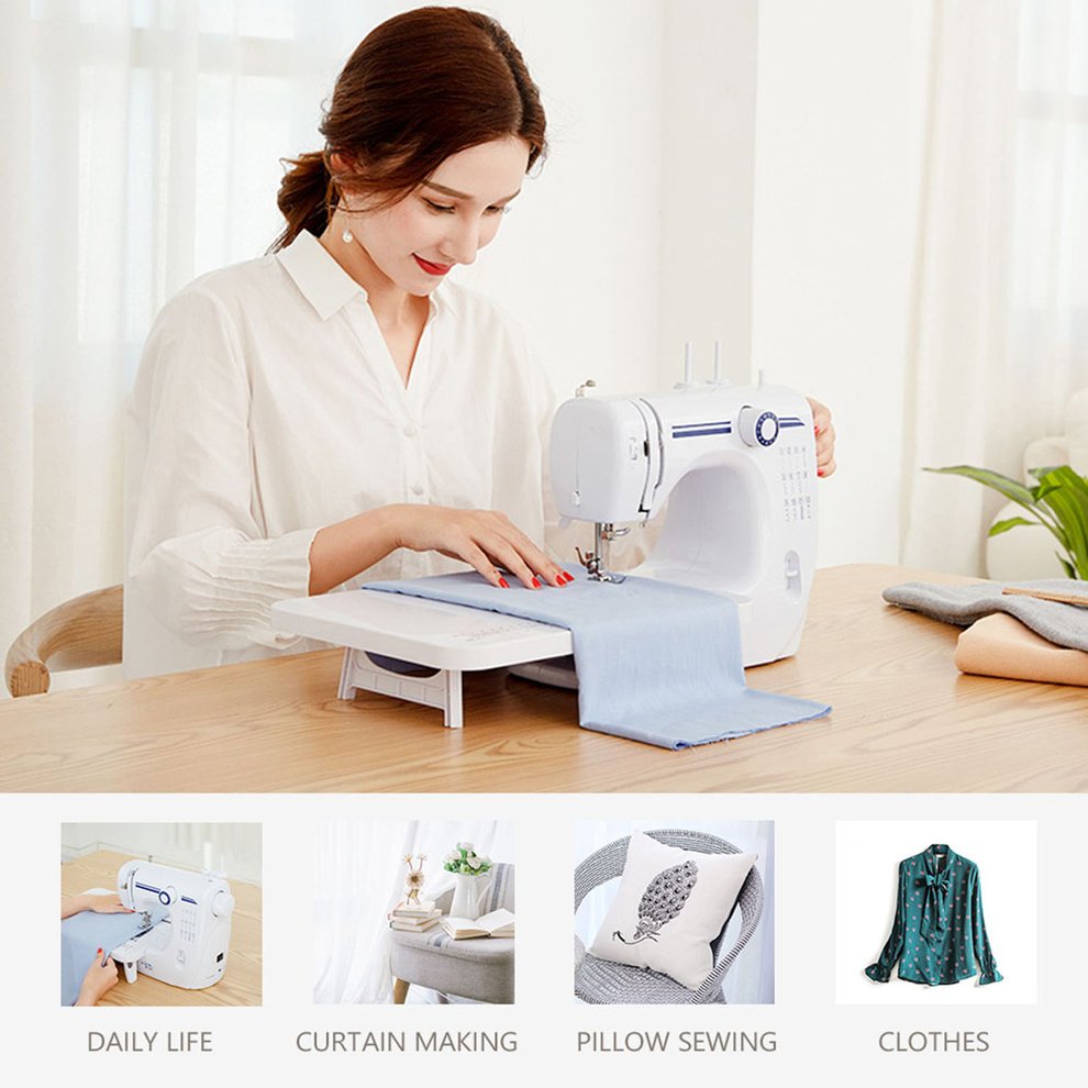 Multi-function sewing machine dual threading needle with included threader
