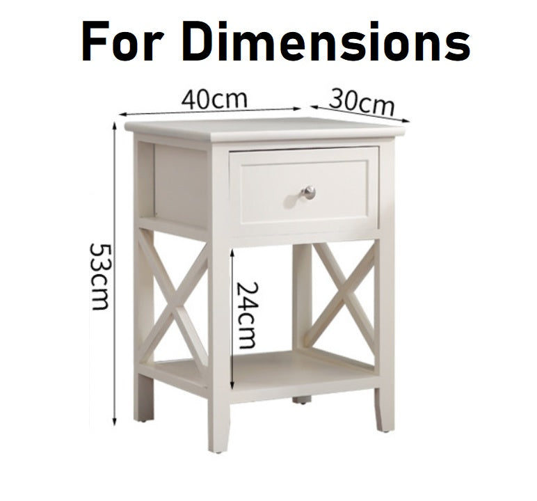 Bedside table assembled and styled in a modern NZ bedroom