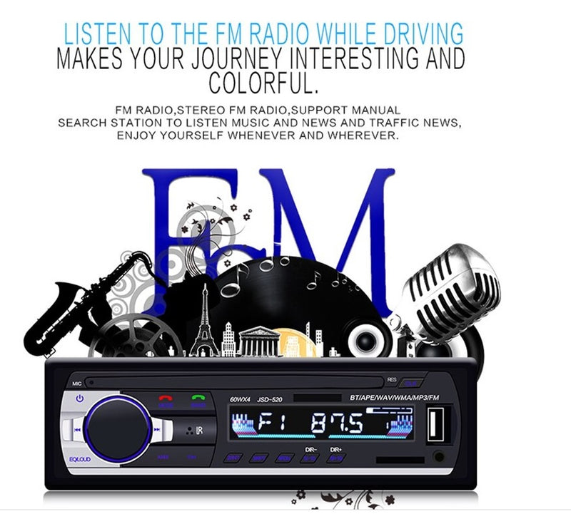 Car Stereo JSD-520 Bluetooth SD USB MP3 FM AUX receciver