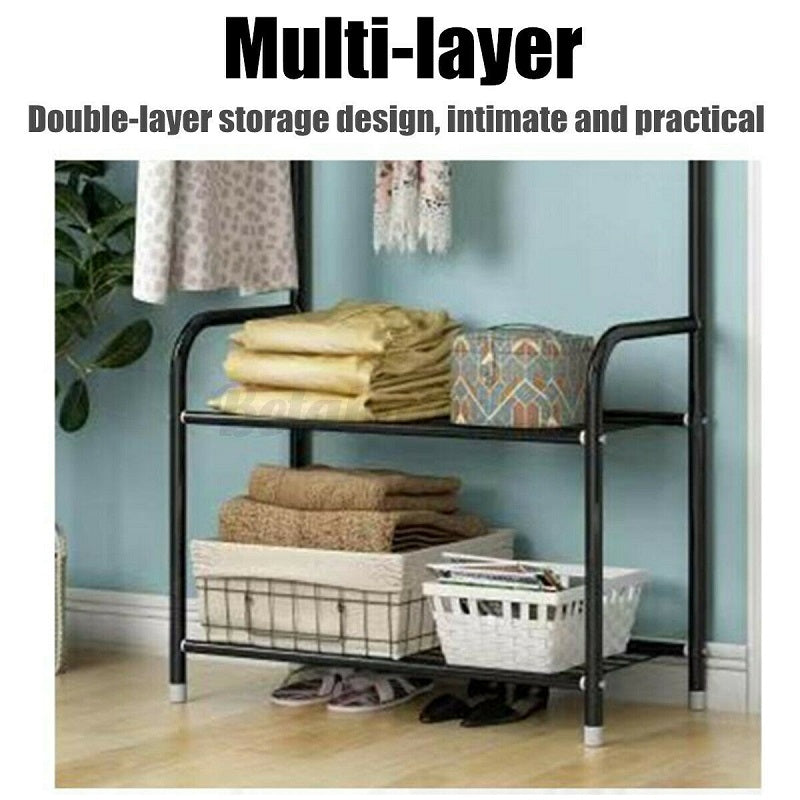 Cloth rack garment rack with strong bearing for heavy coats