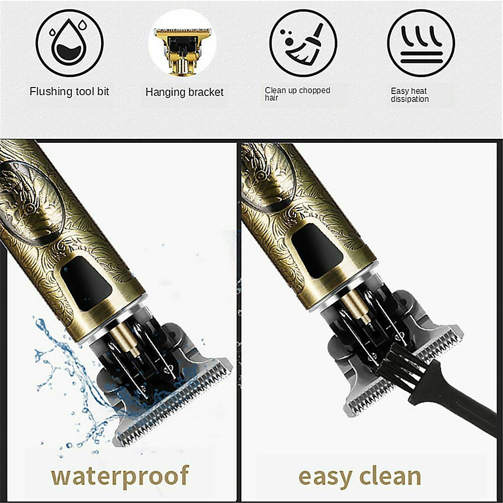 Electric hair trimmer with protective cutter head shell