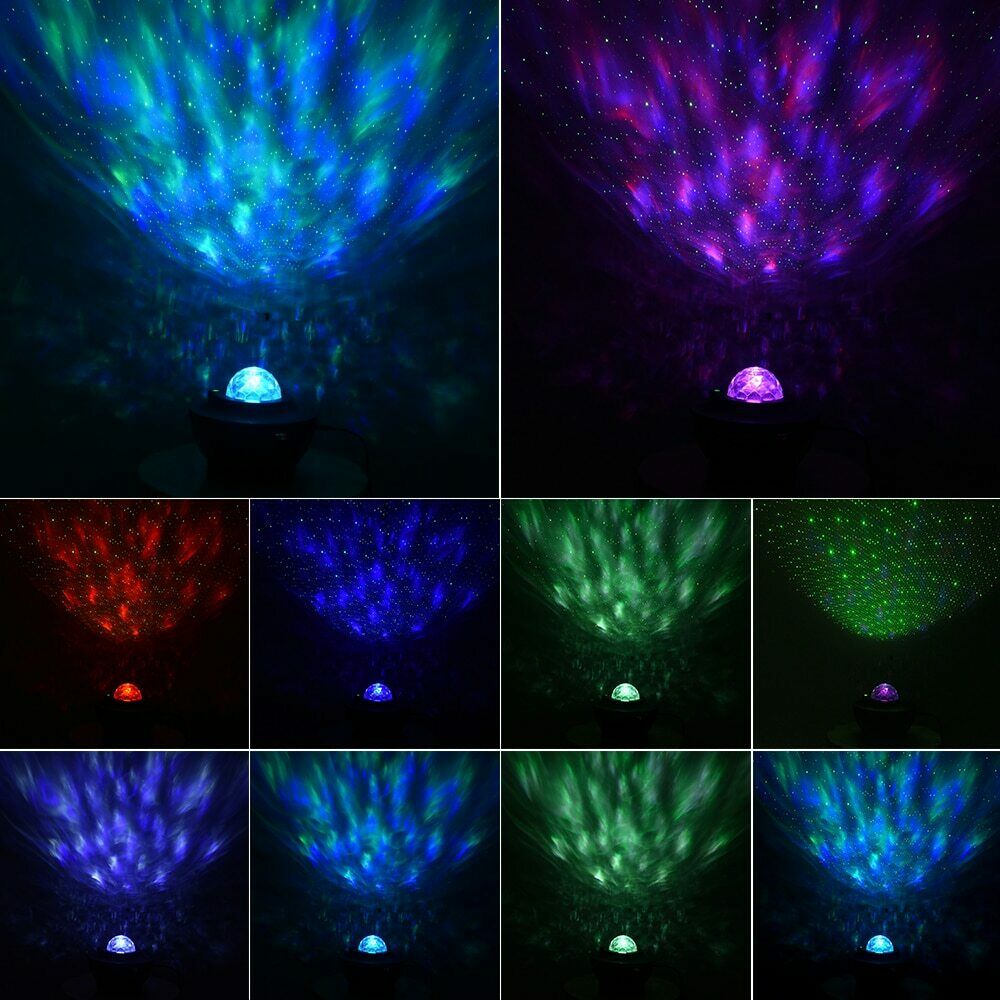 Side view of star night light projector showing compact size