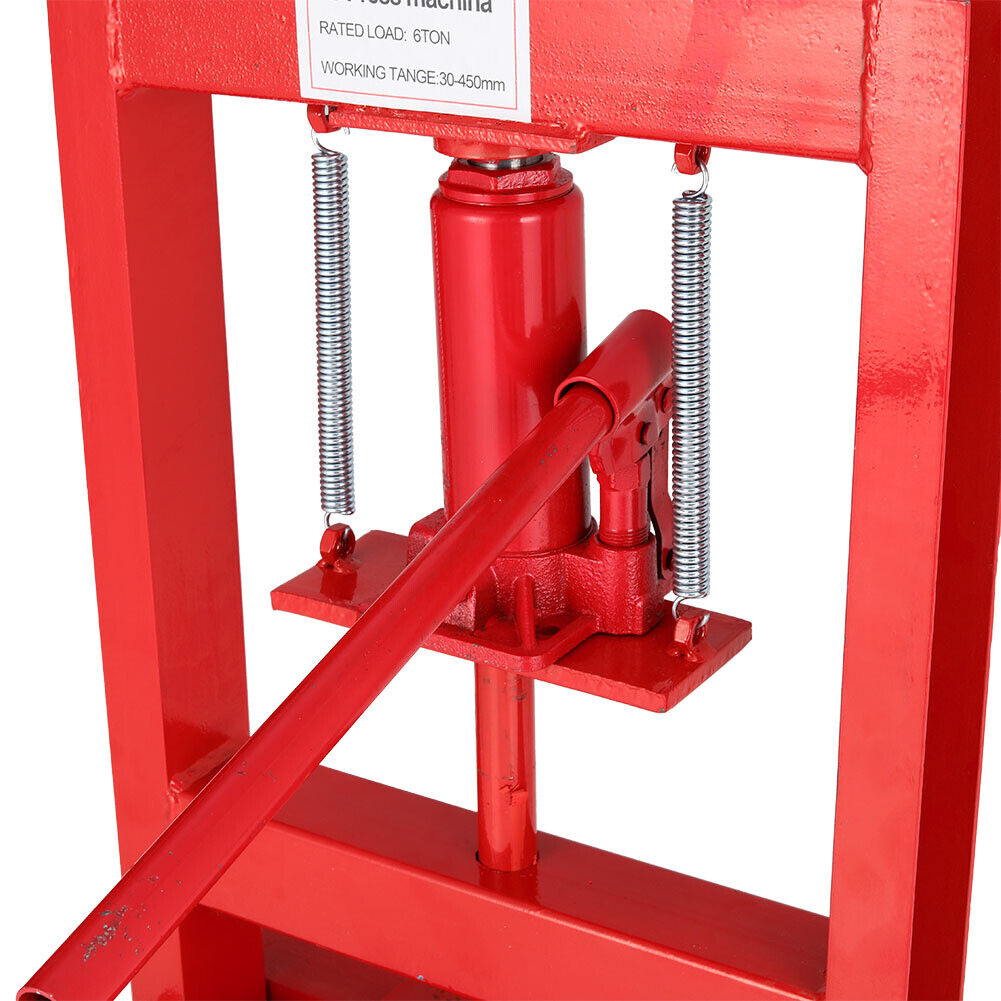 Workshop press 6 ton with open front and rear design