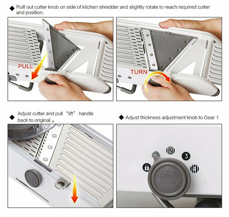 Vegetable Chopper and Slicer Mandoline Slicer