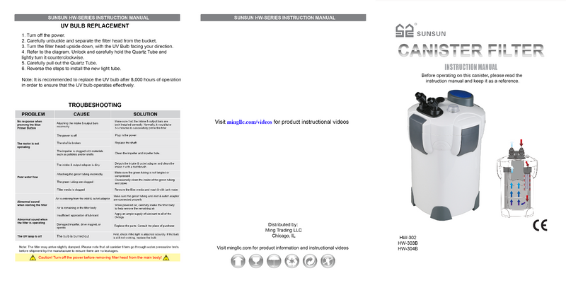 Aquarium Filter External Canister Fish Tank 2000 L/H with UV