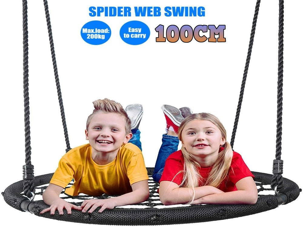 Top view of Spider Web Swing Hammock 100cm platform