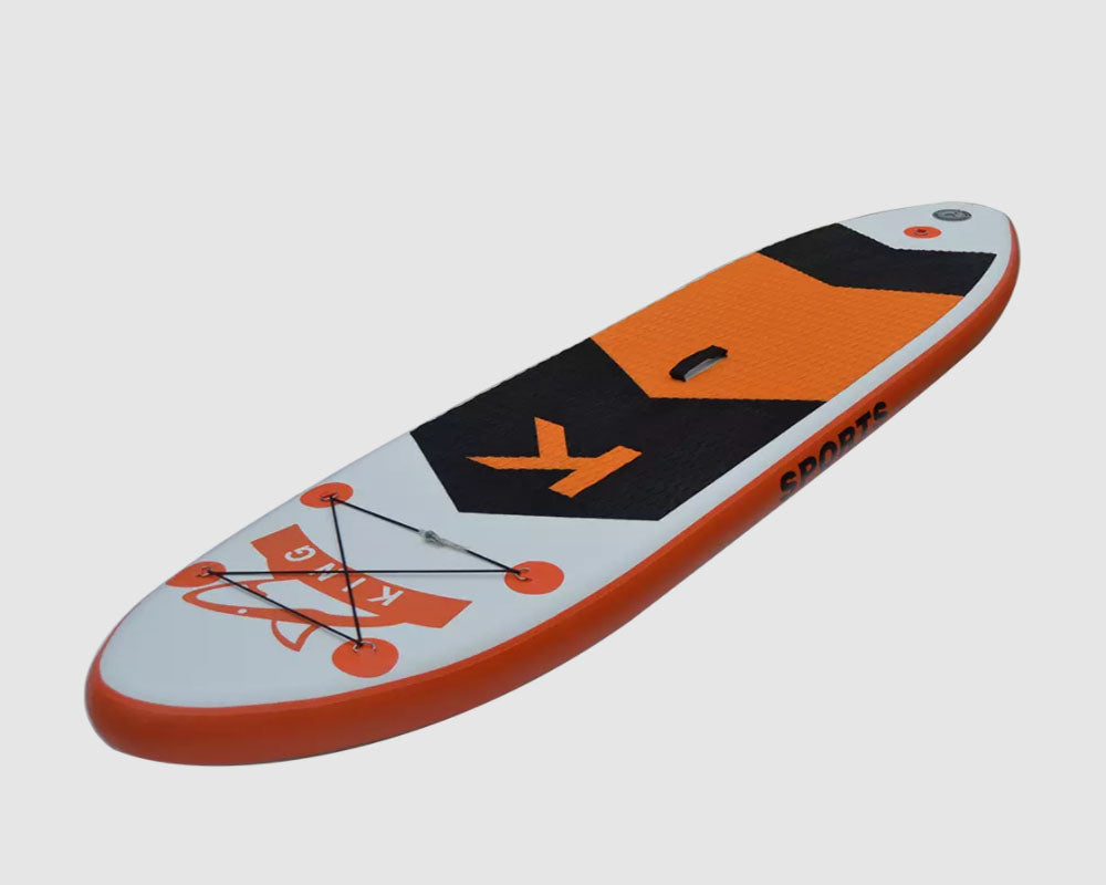 Rear view highlighting sliding centre fin and two support fins