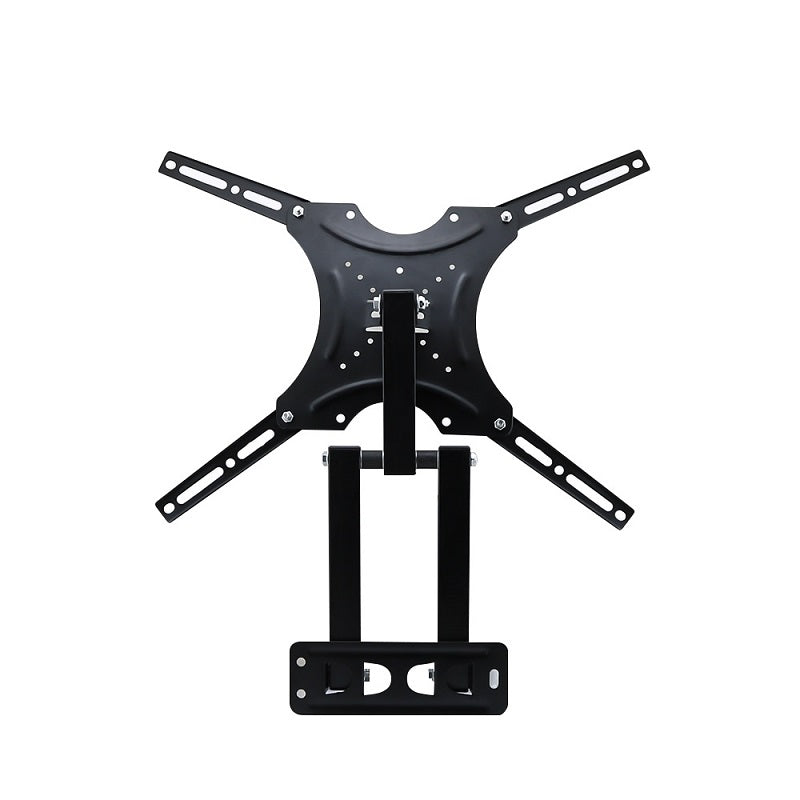 Black swivel TV bracket with adjustable arm extended