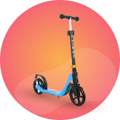 Scooters hoverboards segways
