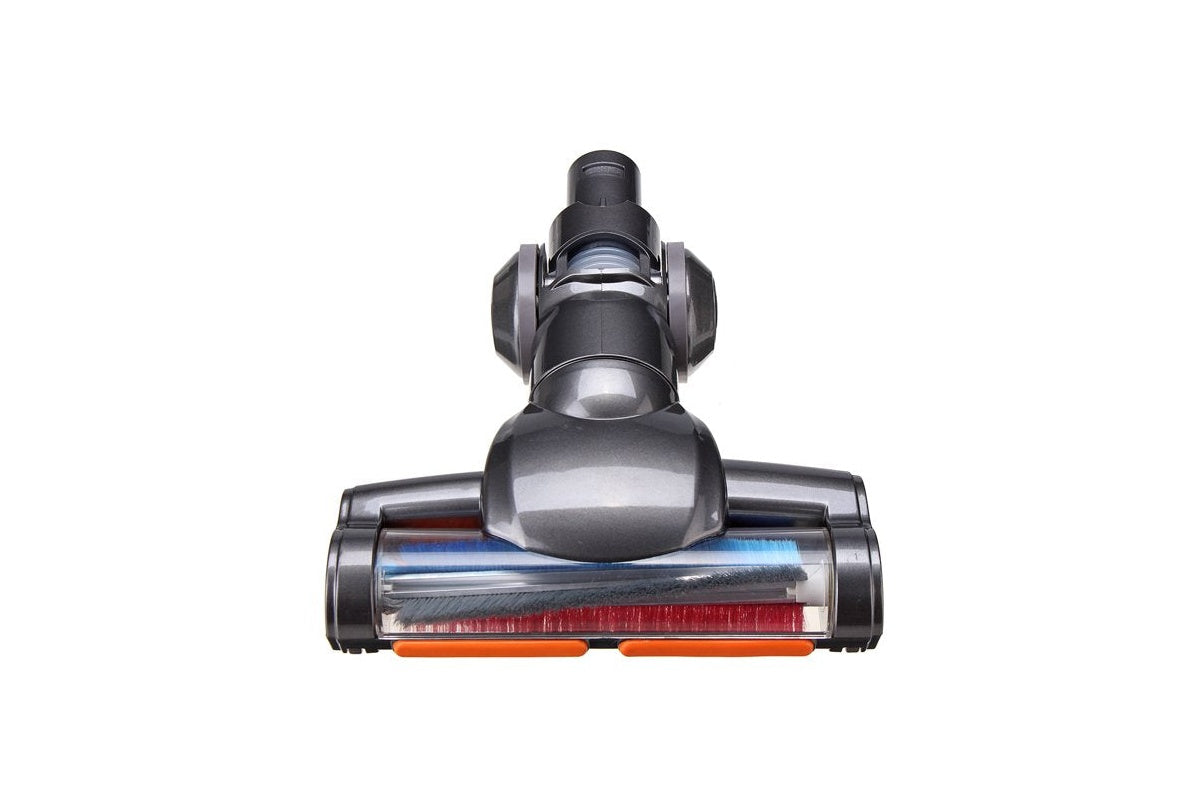 Close up of Dyson V6 floor brush head motorised bristles