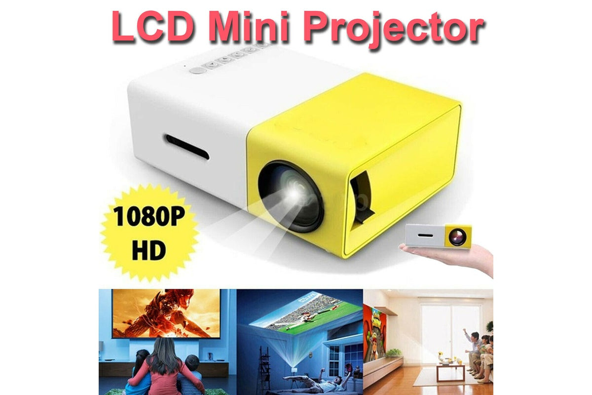 Mini LED projector displaying clear image projection