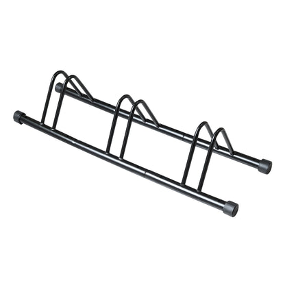 Top angle of bike stand bike rack with three bike holders